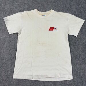 Acura Tennis T-Shirt Mens Medium White US Womens Hardcourt 1993 Vintage Sports